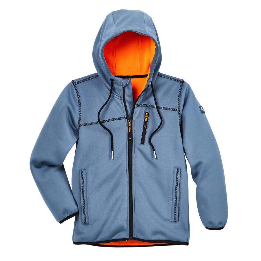 SCHEIBLER WORKWEAR Outdoorjacke Active Regulierbare Kapuze, elastischer Bund, wärmende Fleece-Innenseite