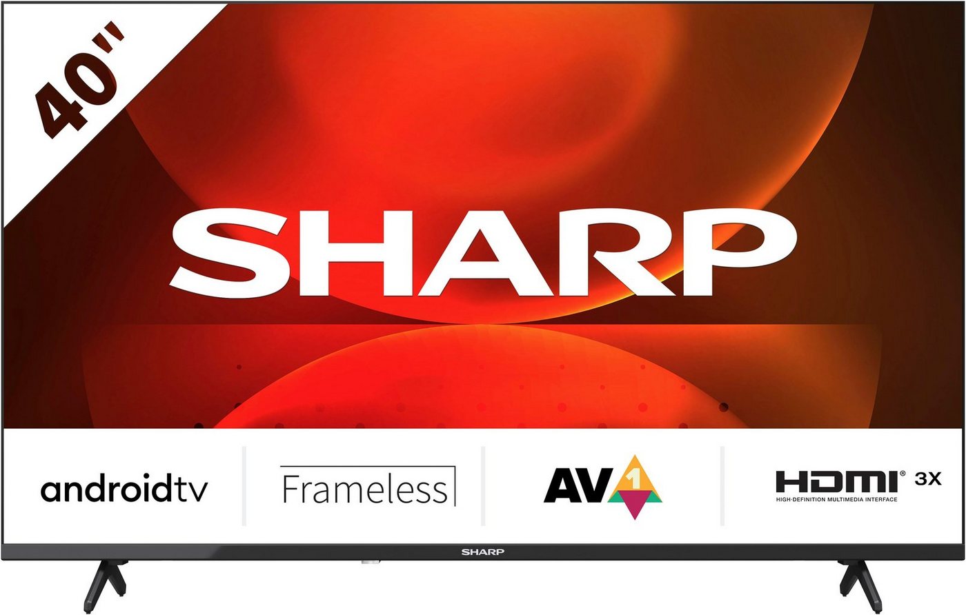 Sharp 2T-C40FHx LED-Fernseher (101 cm/40 Zoll, Full HD, Android TV, Smart-TV, Frameless, 3X HDMI, 2X USB, Dolby Digital, Active Motion 400) schwarz ! RABATT: 28.38% Sharp 2T-C40FHx LED-Fernseher (101 cm/40 Zoll, Full HD, Android TV, Smart-TV, Frameless, 3X HDMI, 2X USB, Dolby Digital, Active Motion 400) schwarz ! RABATT: 28.38%
