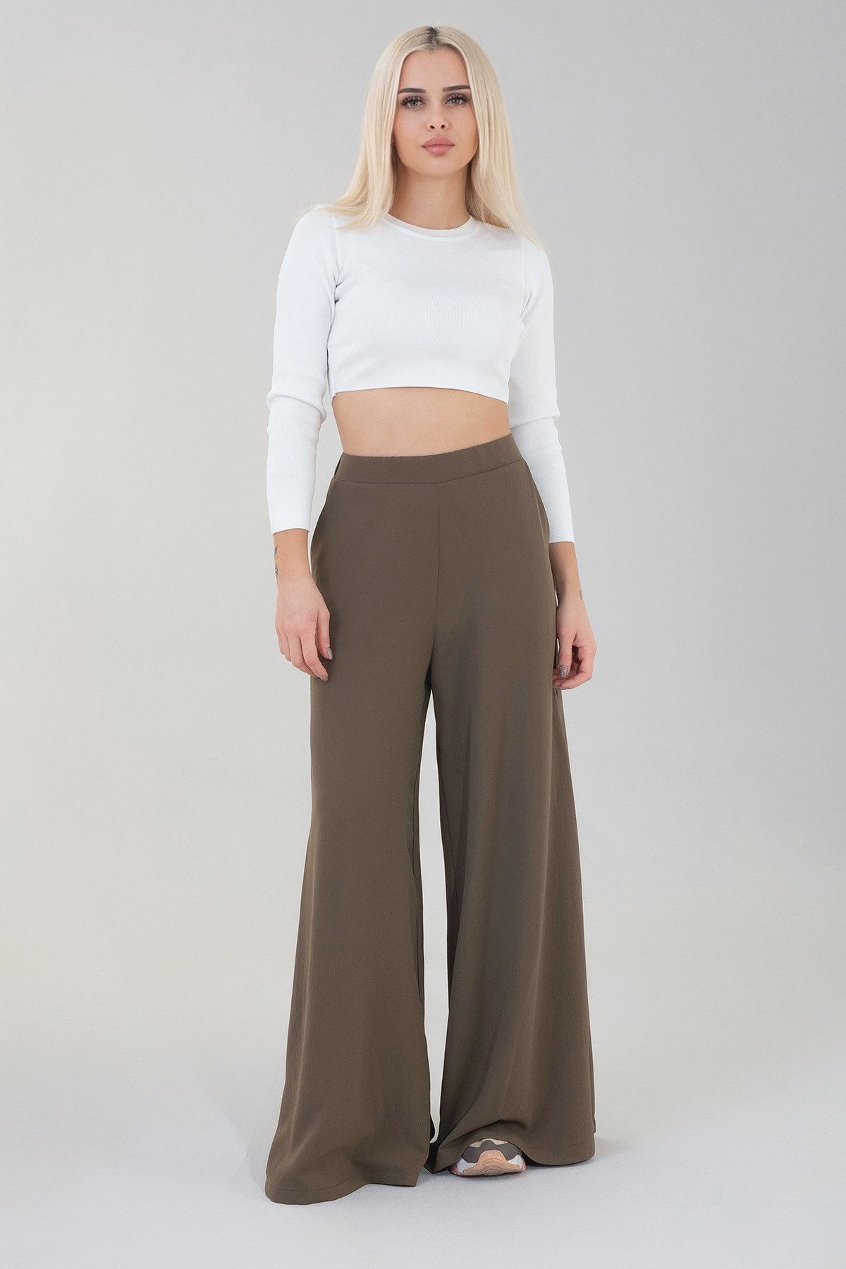 fashionshowcase Palazzohose Damen High Waist Sommerhose günstig online kaufen