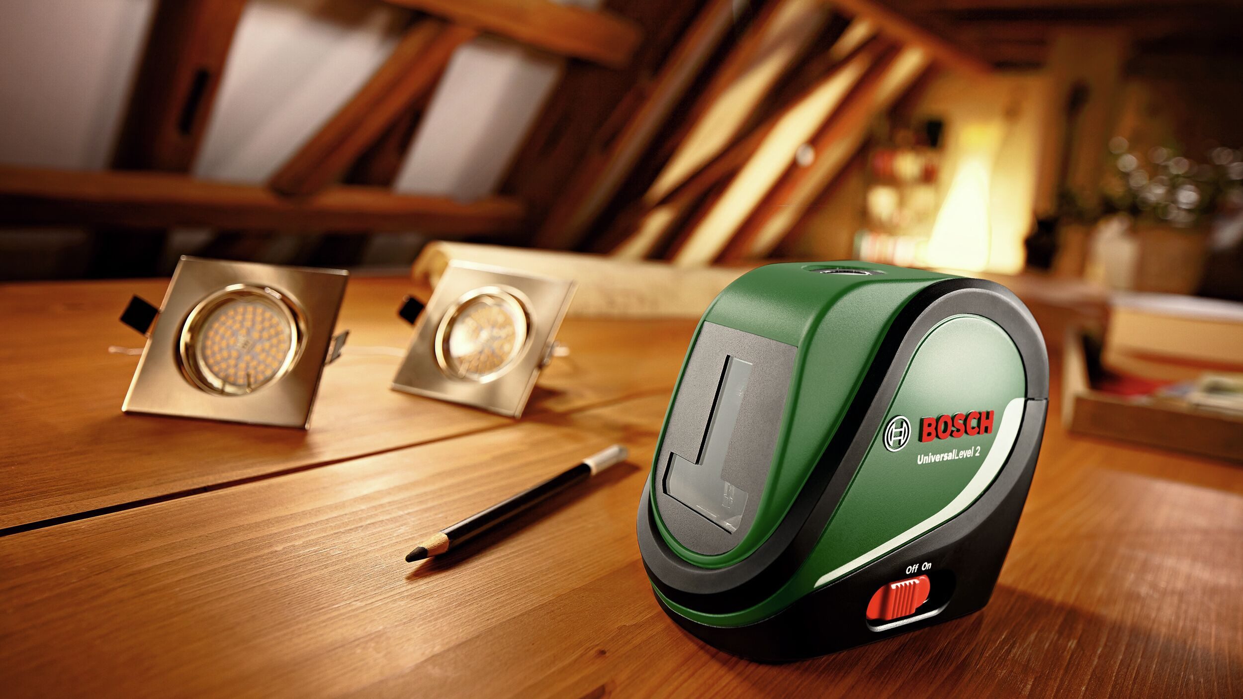 BOSCH Kreuzlinienlaser UniversalLevel 2, Kreuzlinien-Laser - im Karton