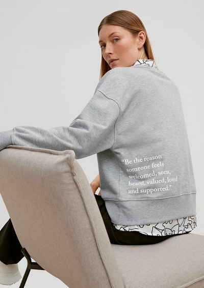 comma casual identity Sweatshirt Sweatshirt im Relaxed Fit Stickerei, Ziernaht