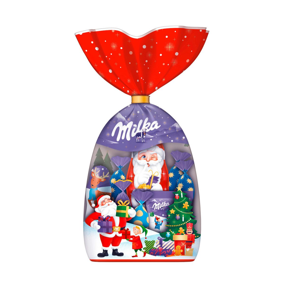 MILKA Schokolade, Milka Weihnachtsmischung Mischung von Alpenmilch Schokolade 126g