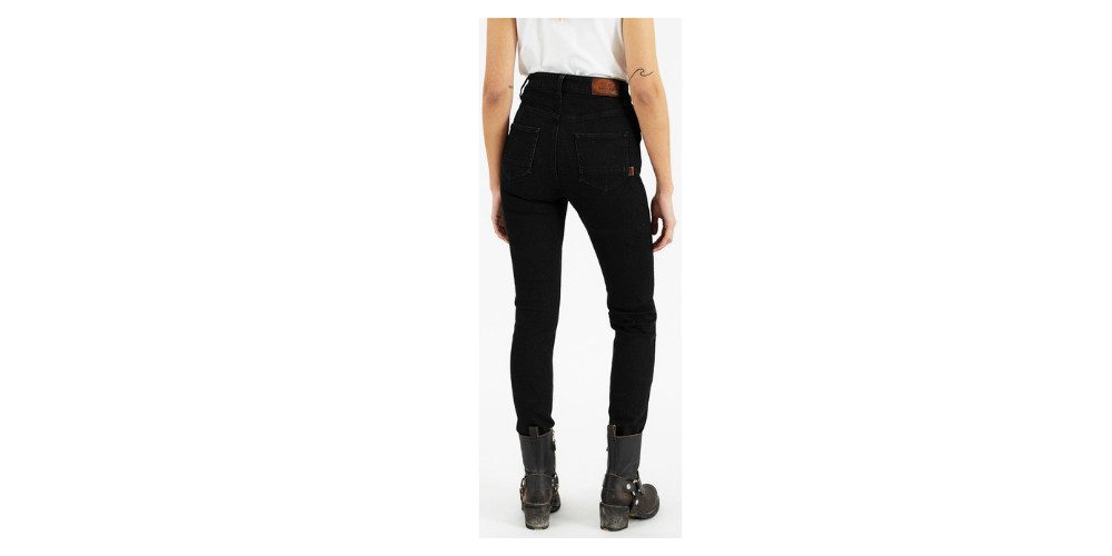 Rokker Motorradhose tech High Waist Damen Motorrad Textilhose Knieprotektoren enthalten
