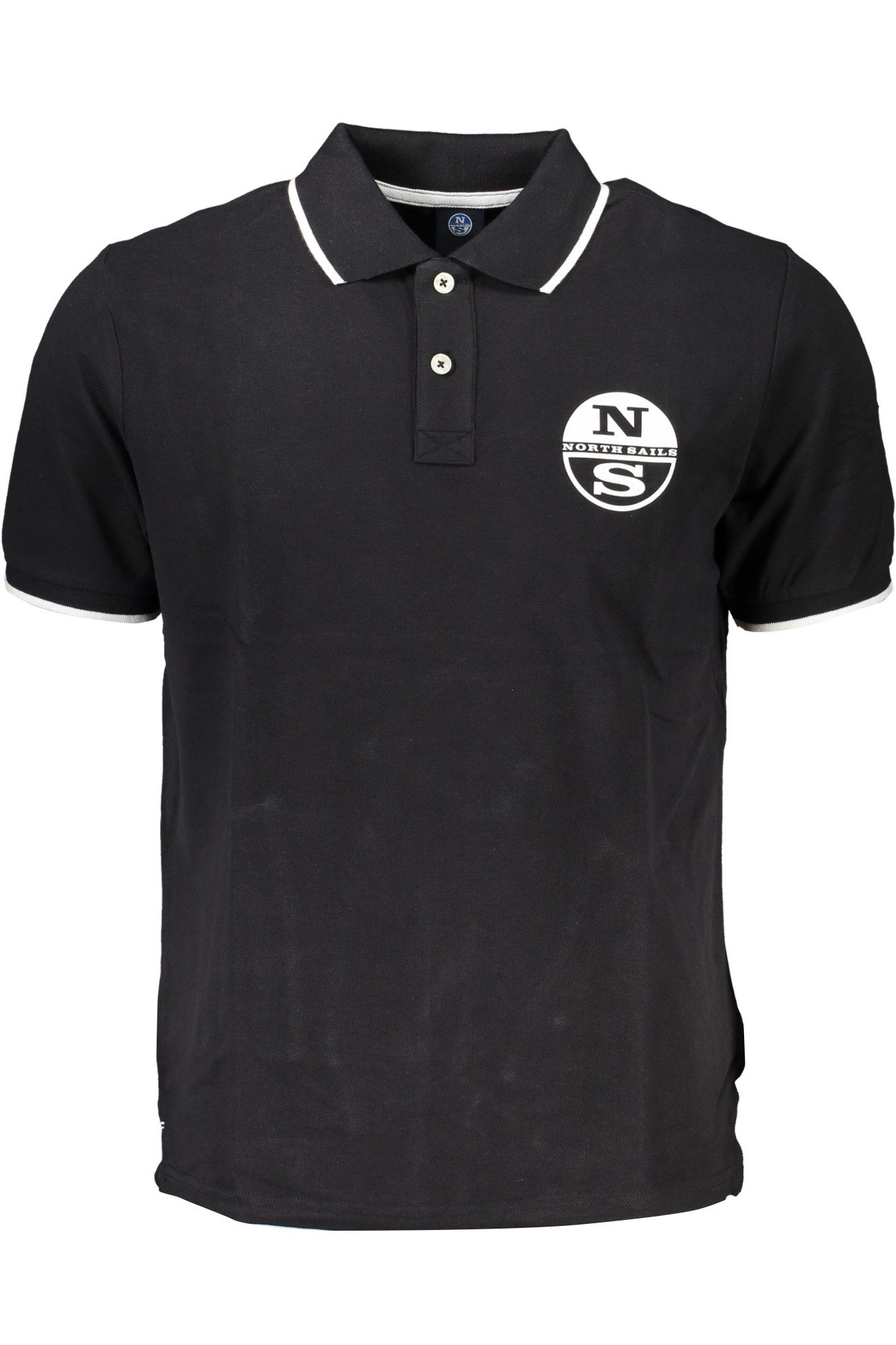 North Sails Poloshirt Elegantes schwarzes Herren-Poloshirt mit
