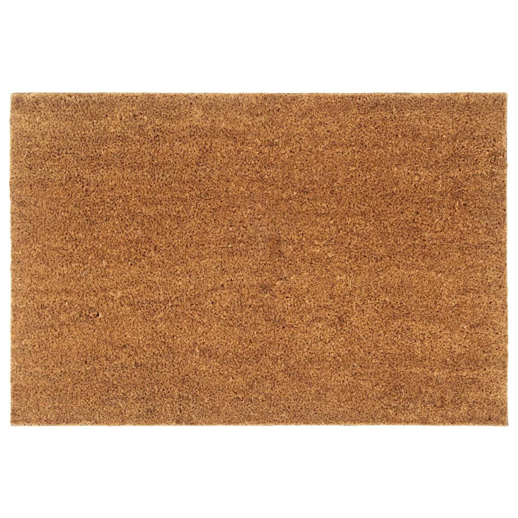 vidaXL Fußmatte Fußmatte Natur 60x90 cm Kokosfaser Getuftet, Rechteckig, Höhe: 1.6 mm