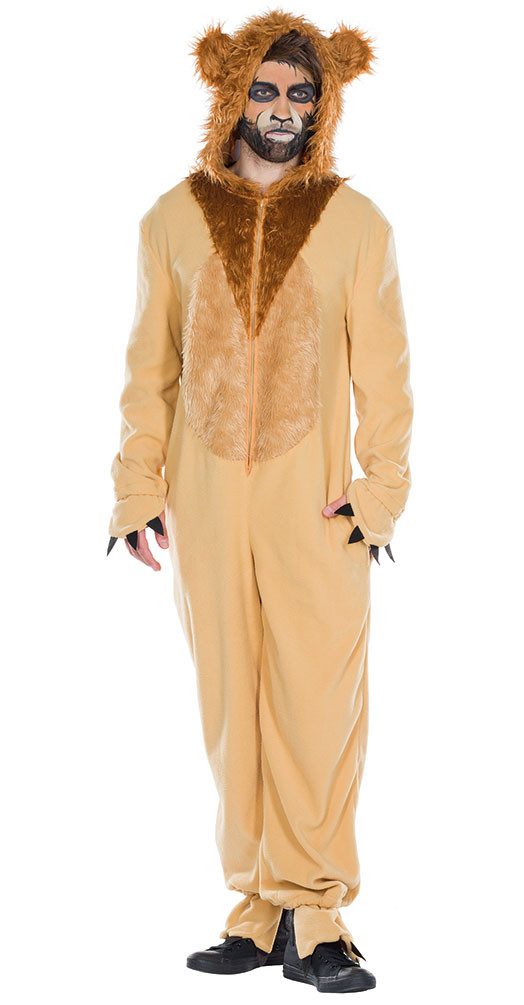Kostüm Löwe Erwachsene Damen Herren Löwenoverall