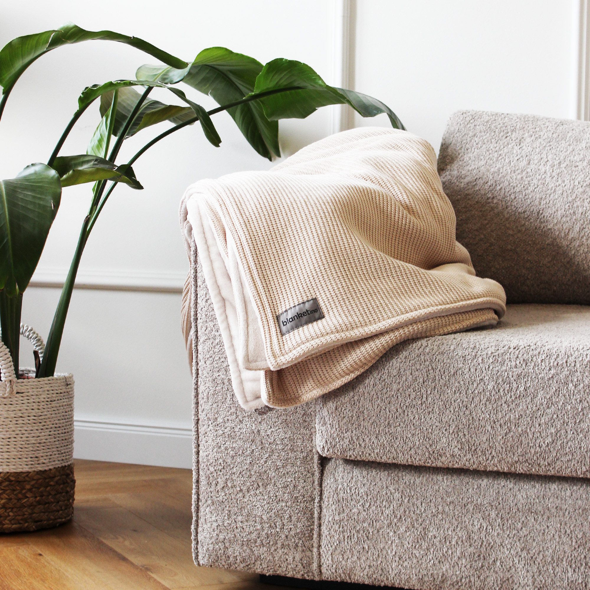 Wohndecke flauschige Kuscheldecke, wärmende Couchdecke im Strick Design, bl günstig online kaufen