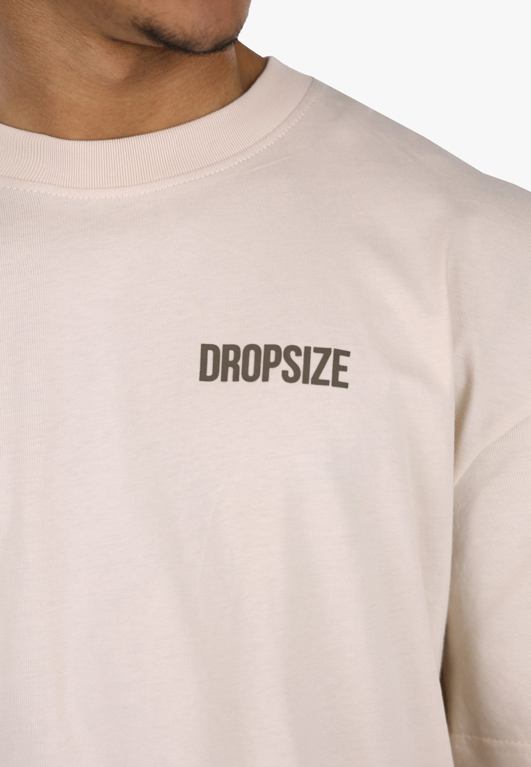 Dropsize T-Shirt Dropsize HEAVY OVERSIZE HUSTLE CLUB CIRCLE T-SHIRT (1-tlg)
