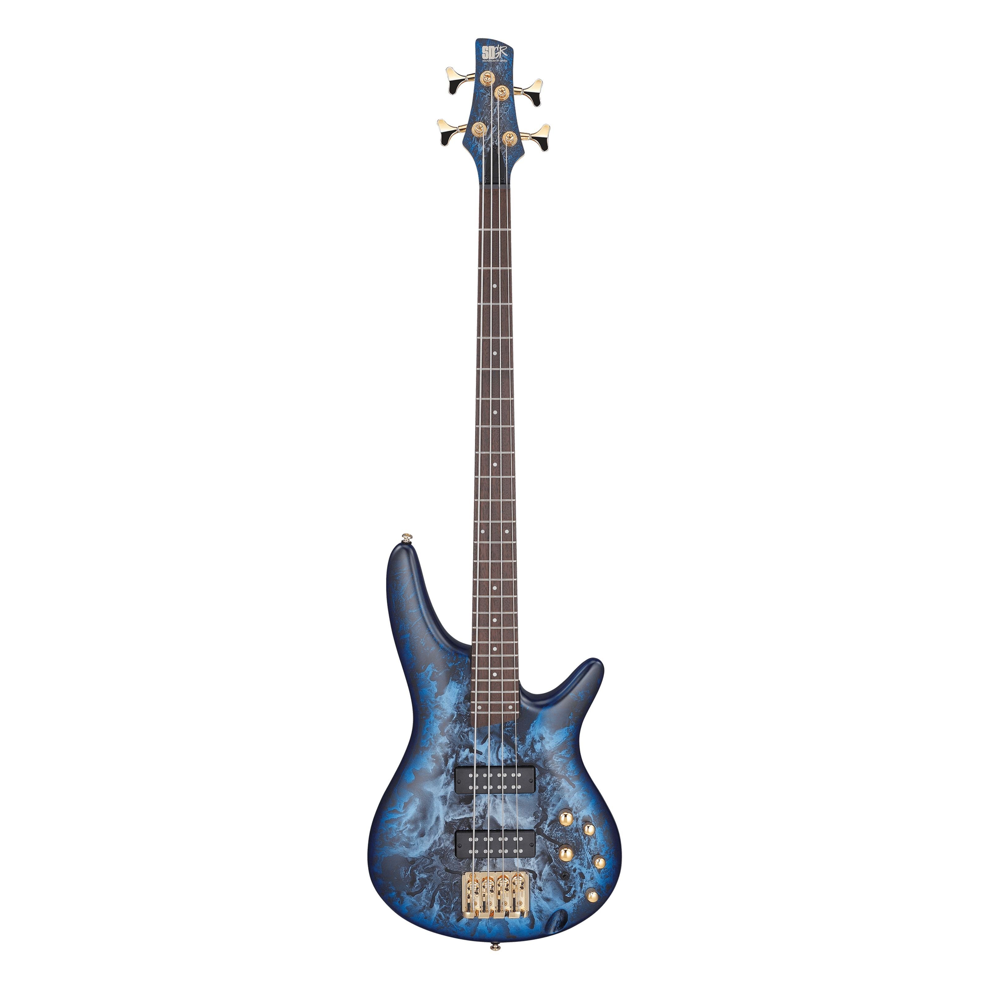 Ibanez E-Bass, E-Bässe, 4-Saiter E-Bässe, Standard SR300EDX-CZM Cosmic Blue Frozen Matte - E-Bass