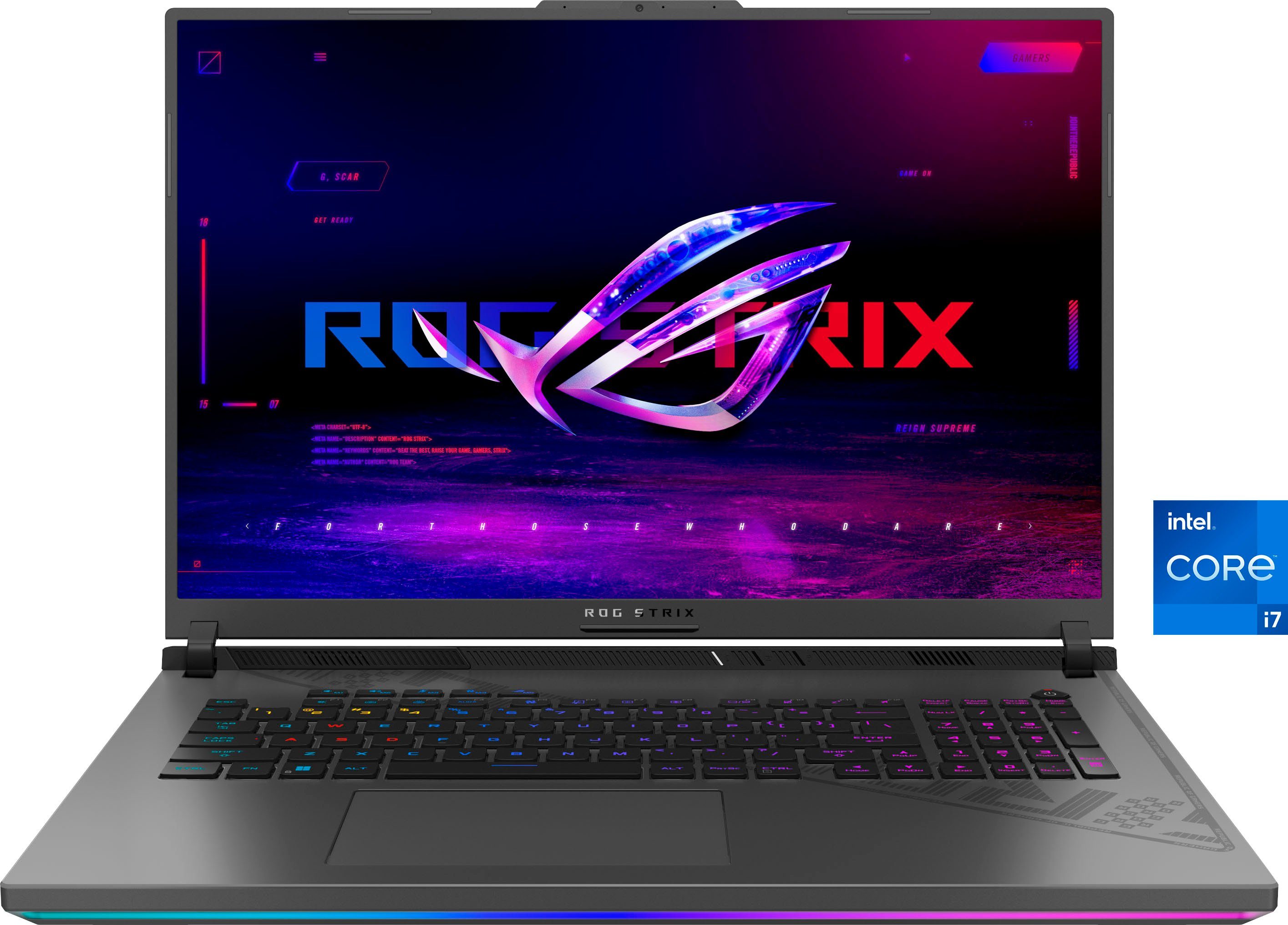 Asus G814JV-N5010W i7-13650HX RTX Intel 13650HX, i7 Zoll, SSD) (45,7 cm/18 1000 GeForce 4060, GB Gaming-Notebook Core