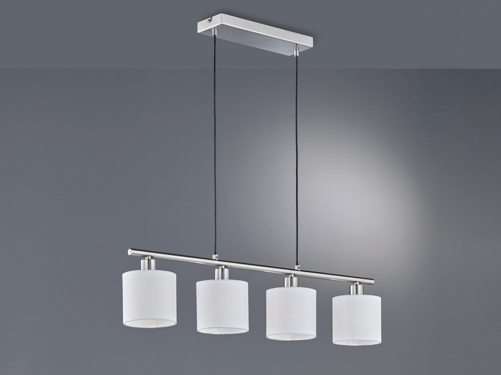 Reality Leuchten LED Pendelleuchte, Dimmfunktion, LED wechselbar, Warmweiß, Balkenpendelleuchte über-n Esstisch & Kücheninsel mehrflammig, B 150cm