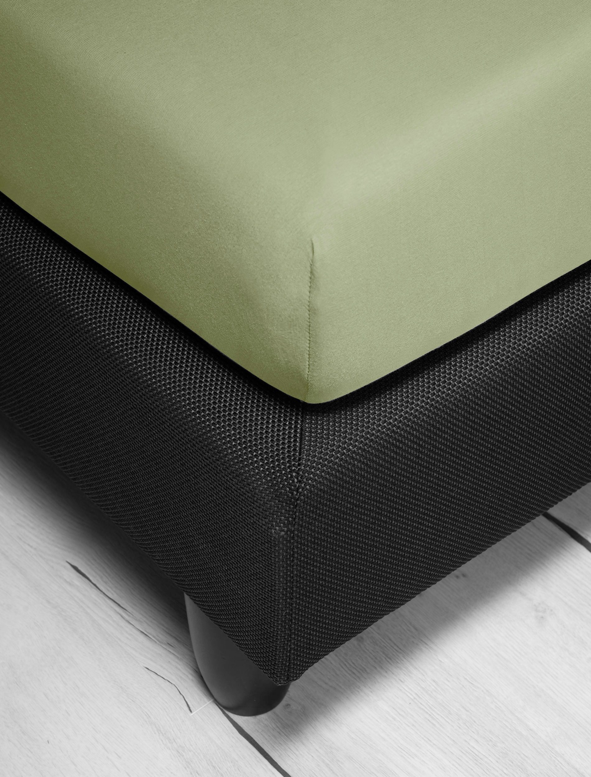 Irisette Spannbettlaken Jupiter 8, Mako-Jersey, Gummizug: rundum, (1 Stück), aus Baumwolle, für Matratzen bis 25 cm Höhe, Bettlaken, Spannbetttuch