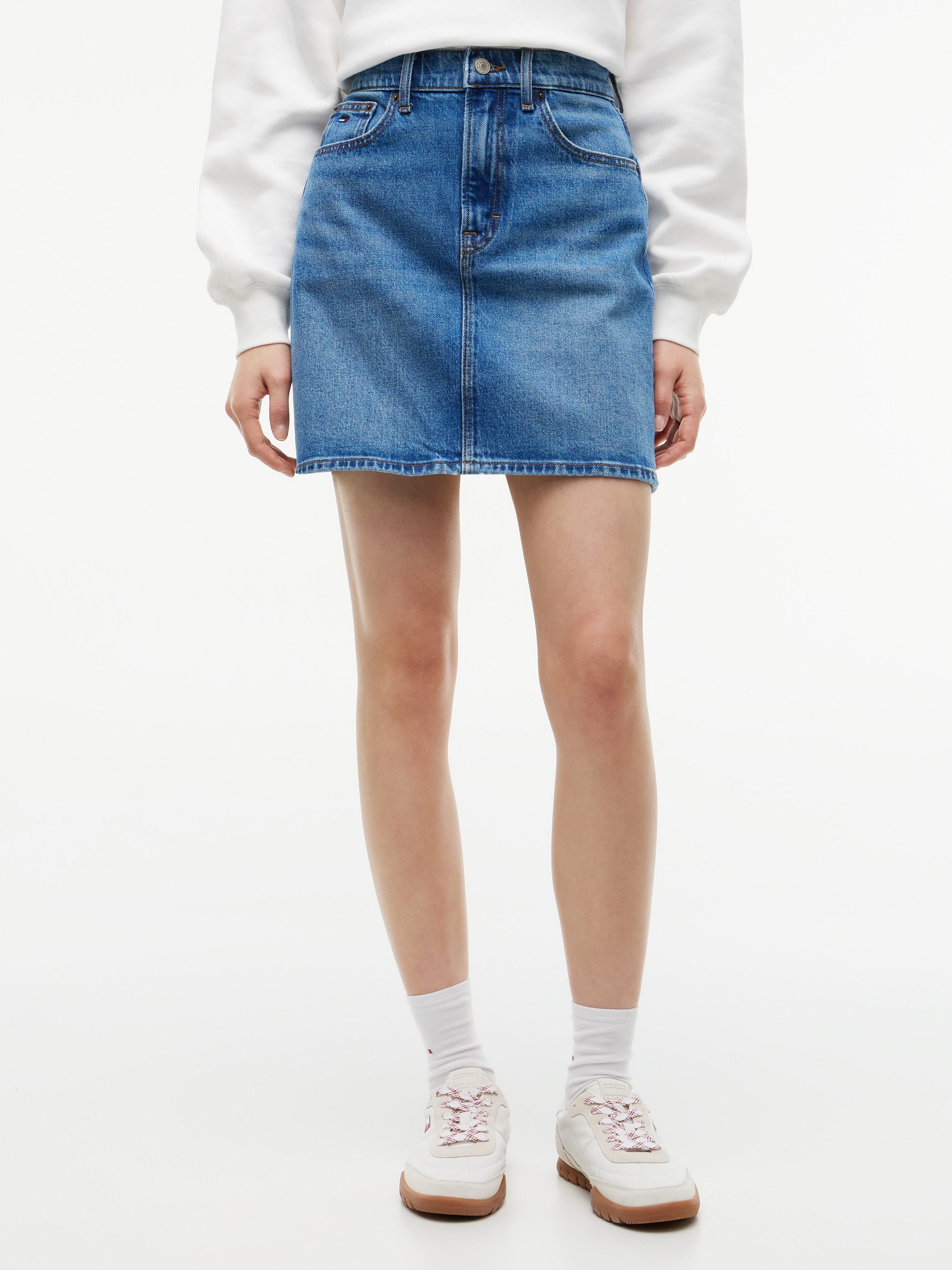 Tommy Jeans Jeansrock 90'S MOM SKIRT BJ0133 Baumwollmischung, MOM Fit