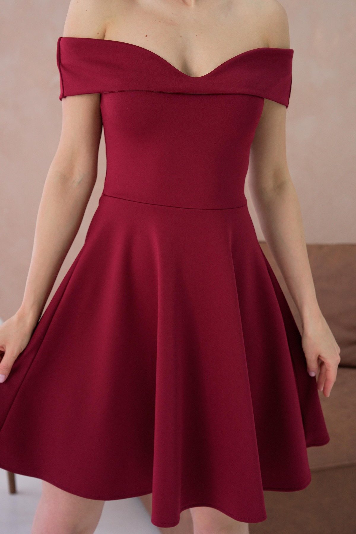 WOMAN VISION Minikleid Trägerloses Minikleid mit Ausschnitt – Bild 5 von 5