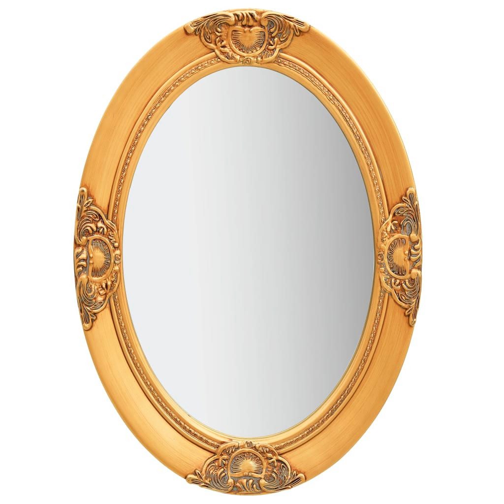 vidaXL Spiegel Wandspiegel im Barock-Stil 50 x 70 cm Golden (1-St)