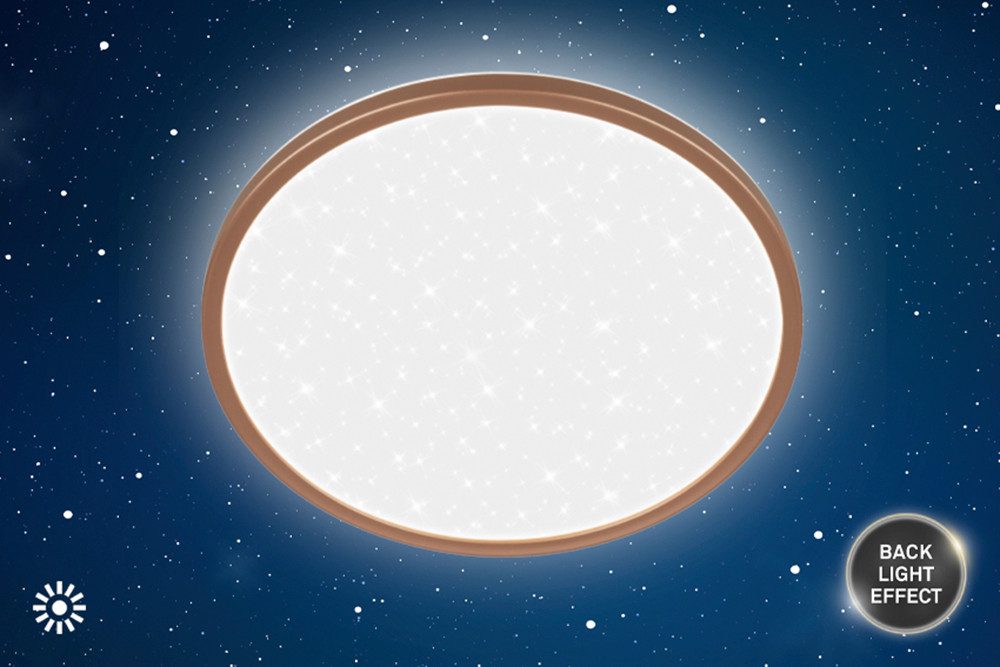 Briloner Leuchten LED Panel SLIM, LED fest integriert, 29,3x4 cm, Wohnzimmer, Schlafzimmer, Flur, Büro