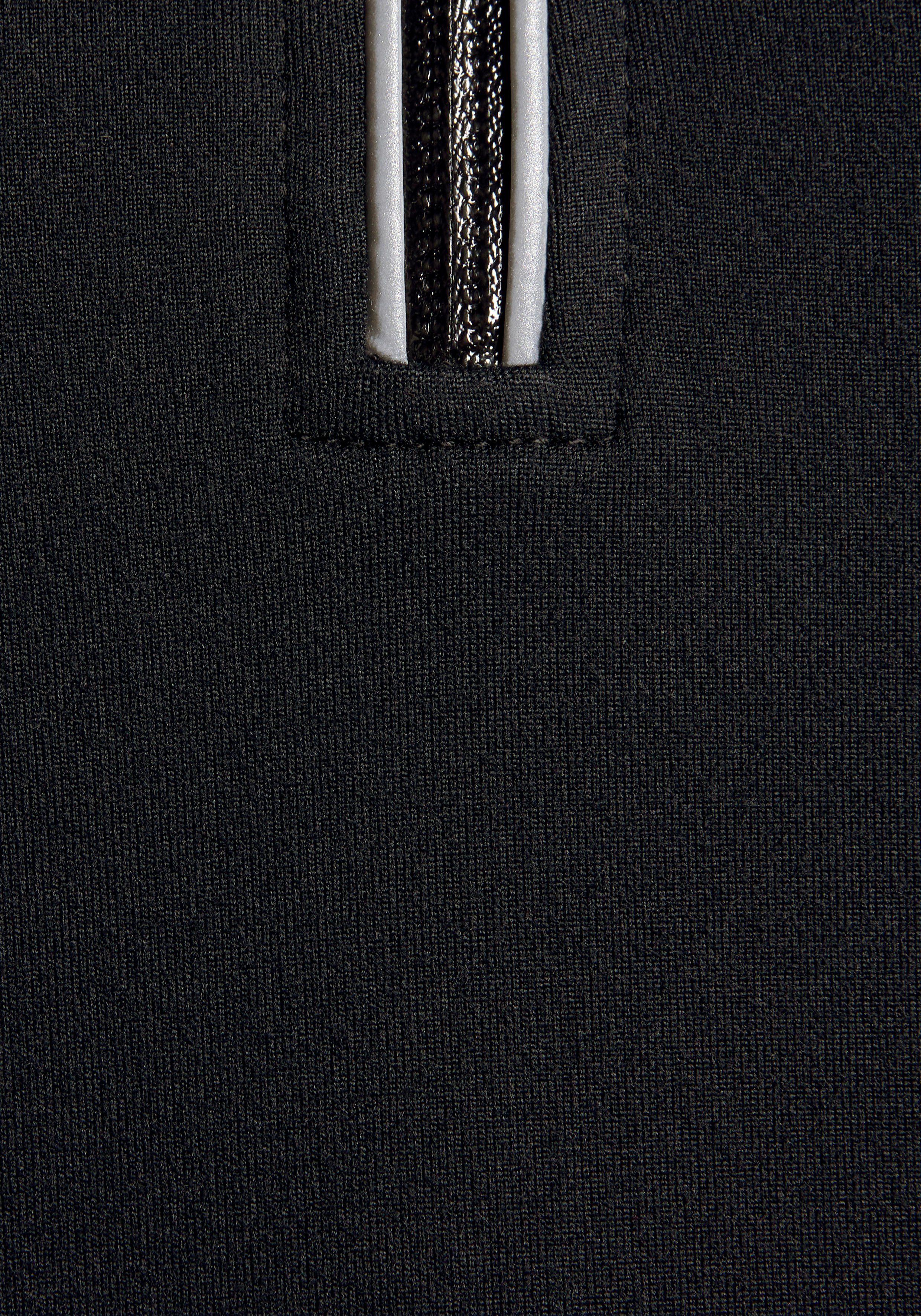 Laufshirt schwarz ACTIVE LASCANA mit Details reflektierenden Thermo