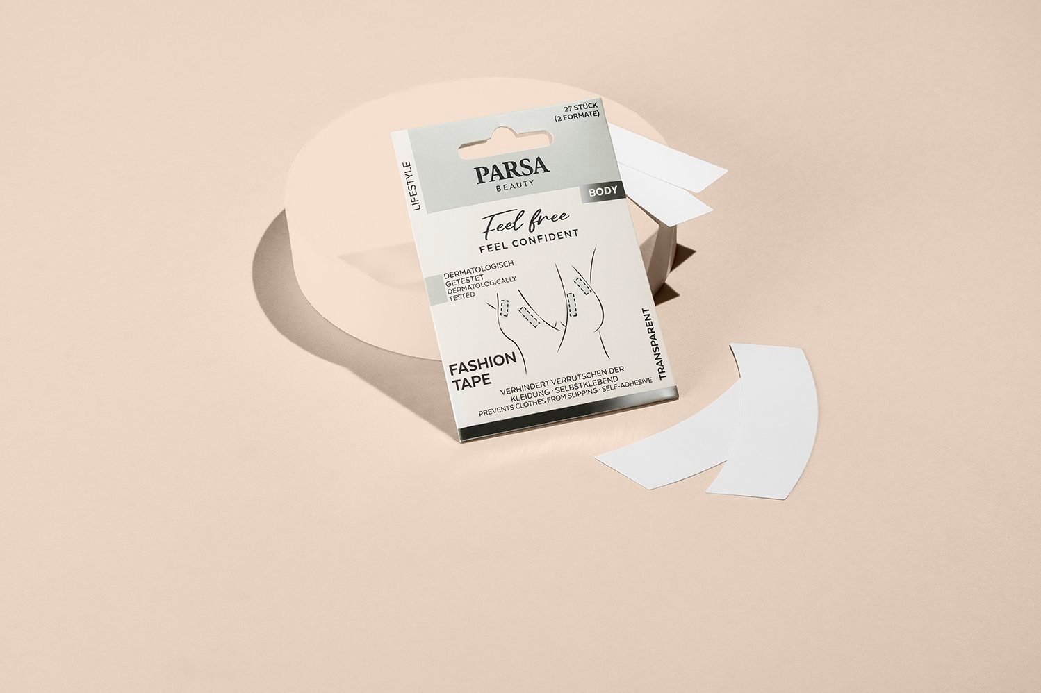 PARSA Beauty Set: Klebe-BH PARSA Beauty Fashion Tape - 27 Stück a 8,5cm