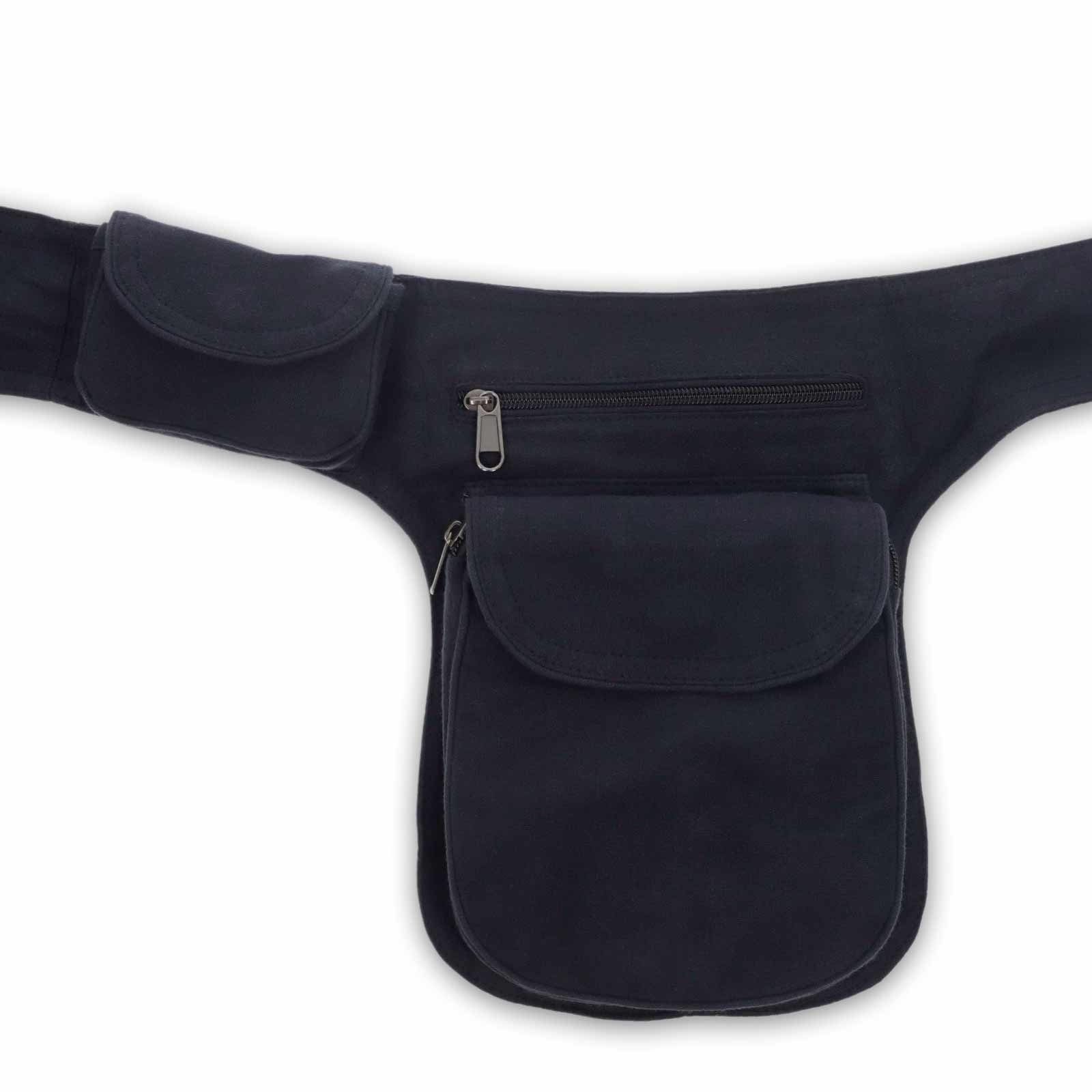 KUNST UND MAGIE Bauchtasche Doppel Bauchtasche Sidebag Gürteltasche Festival Hippie Hüfttasche