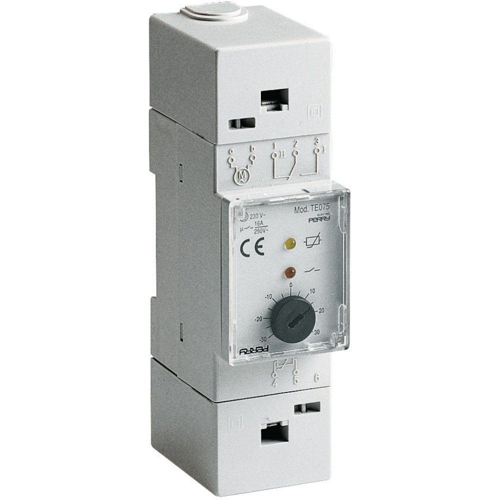 Wallair Raumthermostat Wallair 1TMTE076 Einbauthermostat Hutschiene -20 bis 40 °C