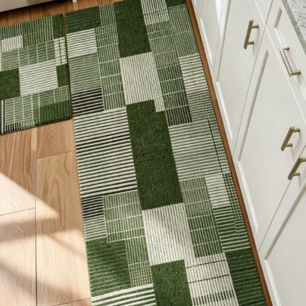 FANNOU Küchenläufer Teppich Läufer Küche, Rutschfest, Schmutzabweisend, Absorbierend, Küchenteppich für Küchen, Flur – Bild 4 von 4