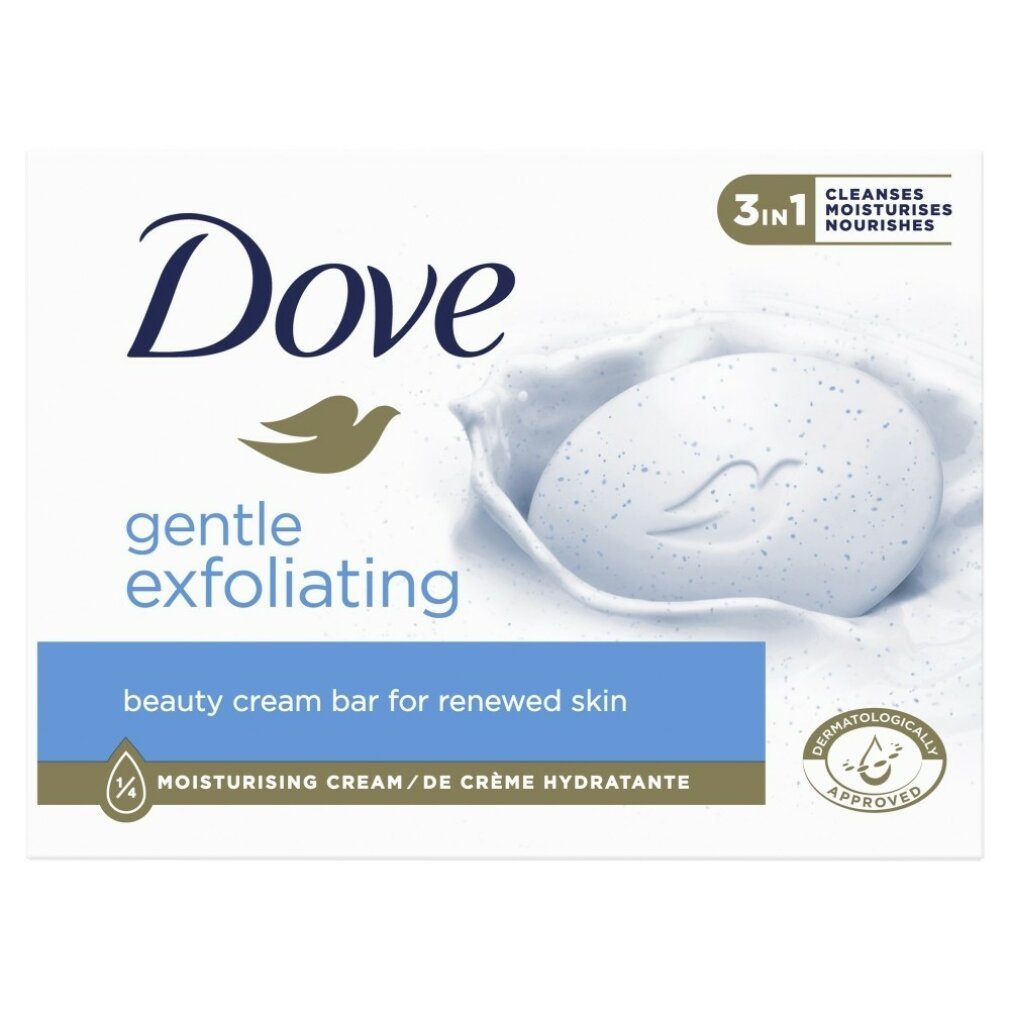 Unilever Handseife »Dove Gentle Exfoliating 3in1 Bar Seife - Sanftes Peeling  90g«