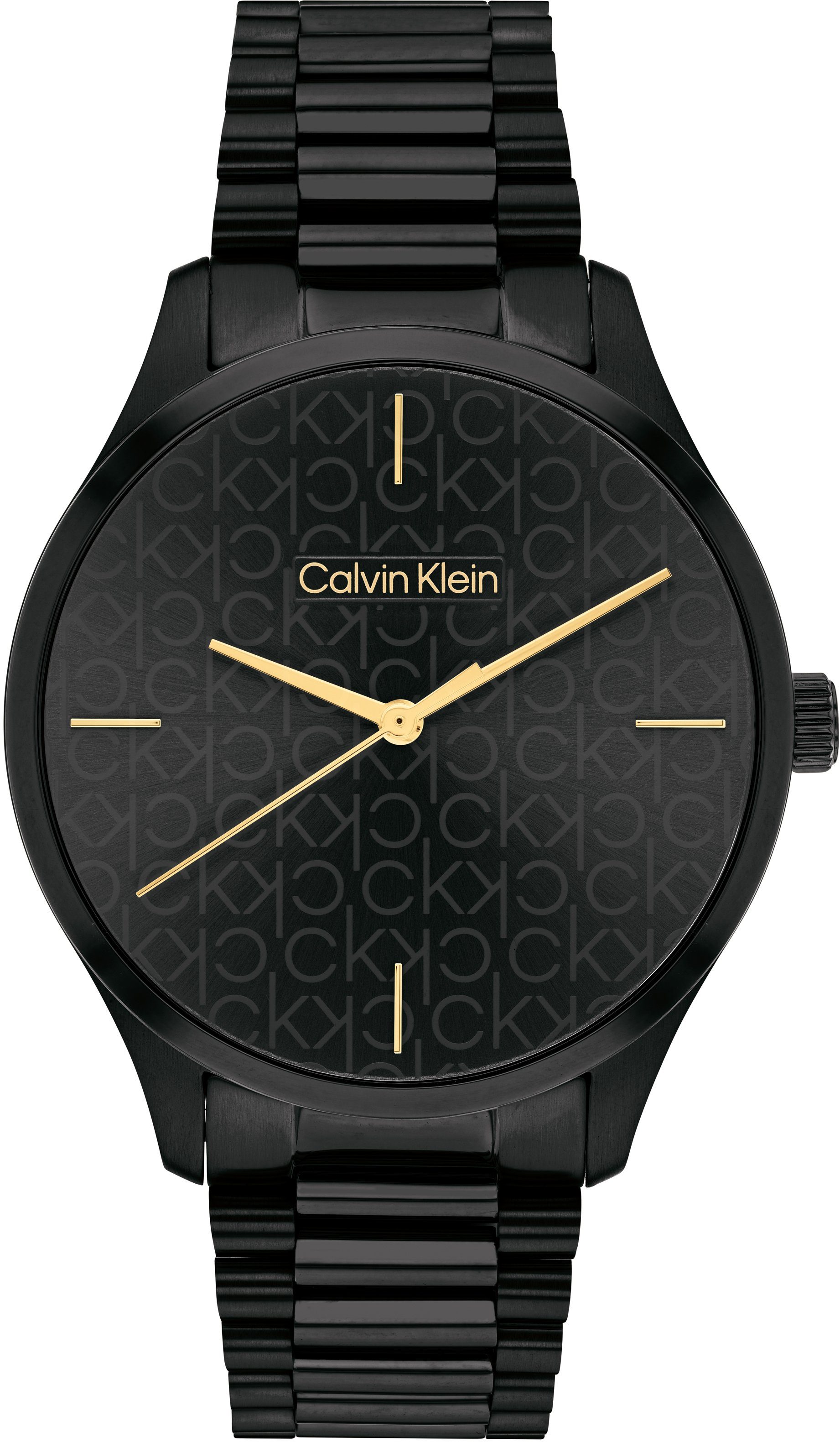 Calvin Klein Quarzuhr ICONIC, 25200170, Armbanduhr, Damenuhr, Mineralglas, IP-Beschichtung