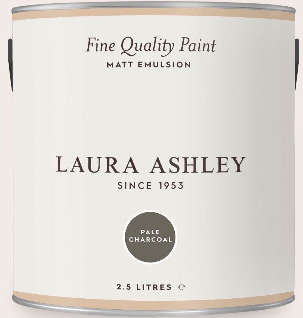 LAURA ASHLEY Wandfarbe Fine Quality Paint MATT EMULSION grey shades, matt, 2,5 L Pale Charcoal