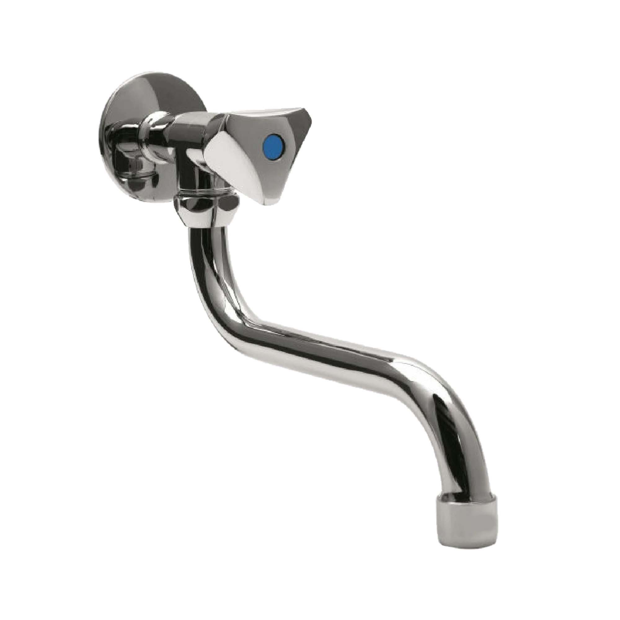 tecuro Waschtischarmatur Wand- Schwenkventil - Auslaufventil mit Schwenkauslauf 200 mm schwenkbar