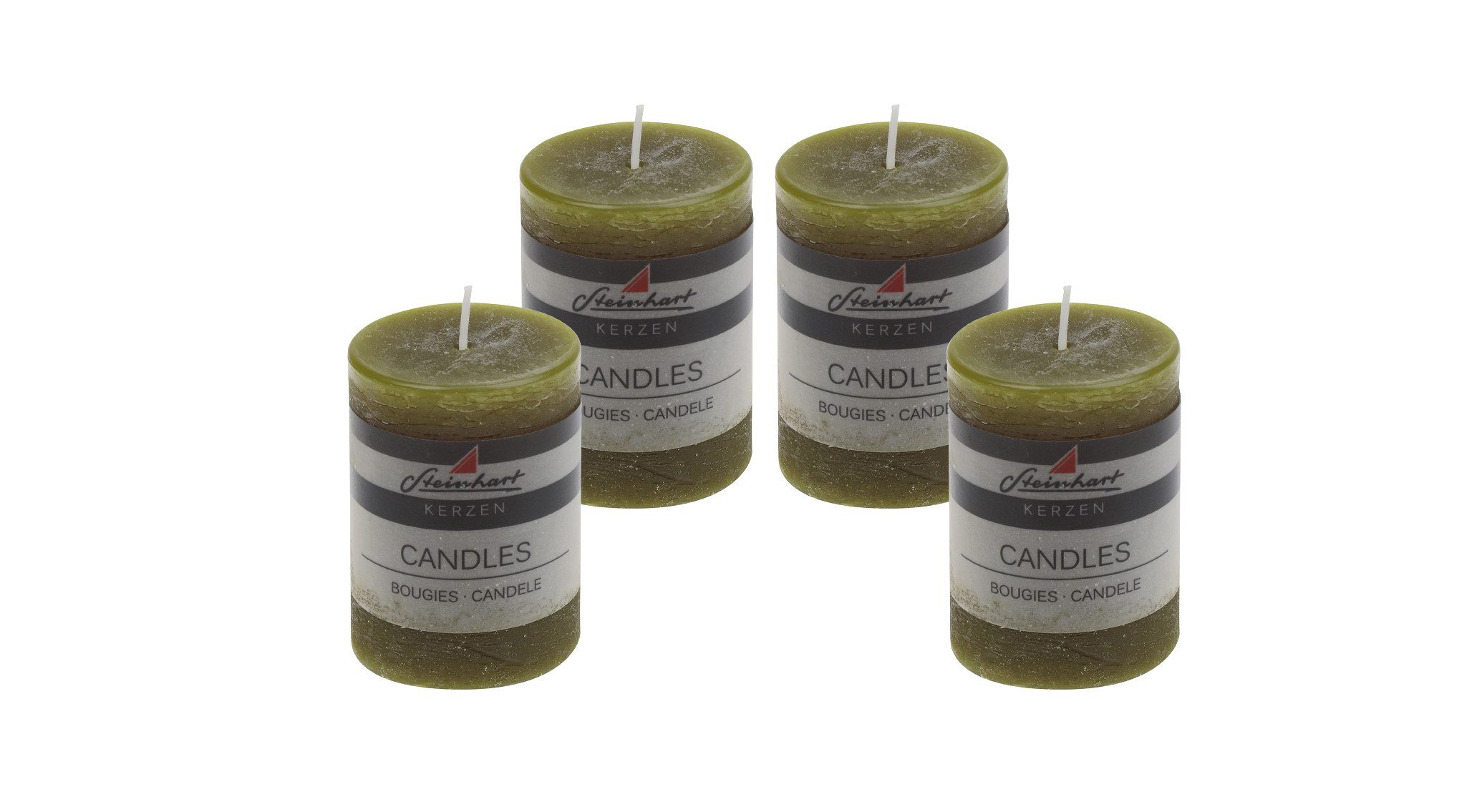Steinhart Kerzen Adventskerze 4er Set Adventskranzkerzen "Raureif" Schilf 8 günstig online kaufen