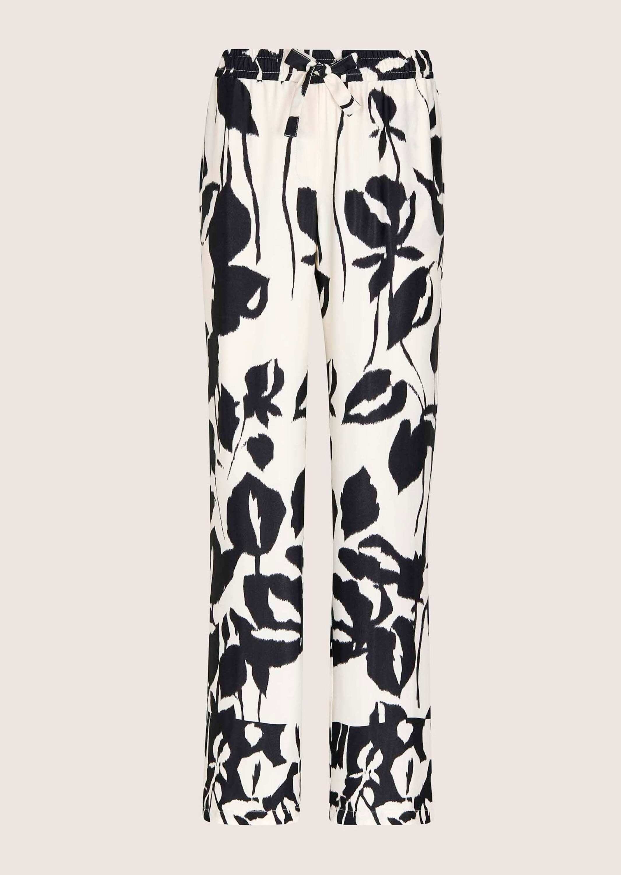 Stoffhose Sommerhose mit floralem Muster