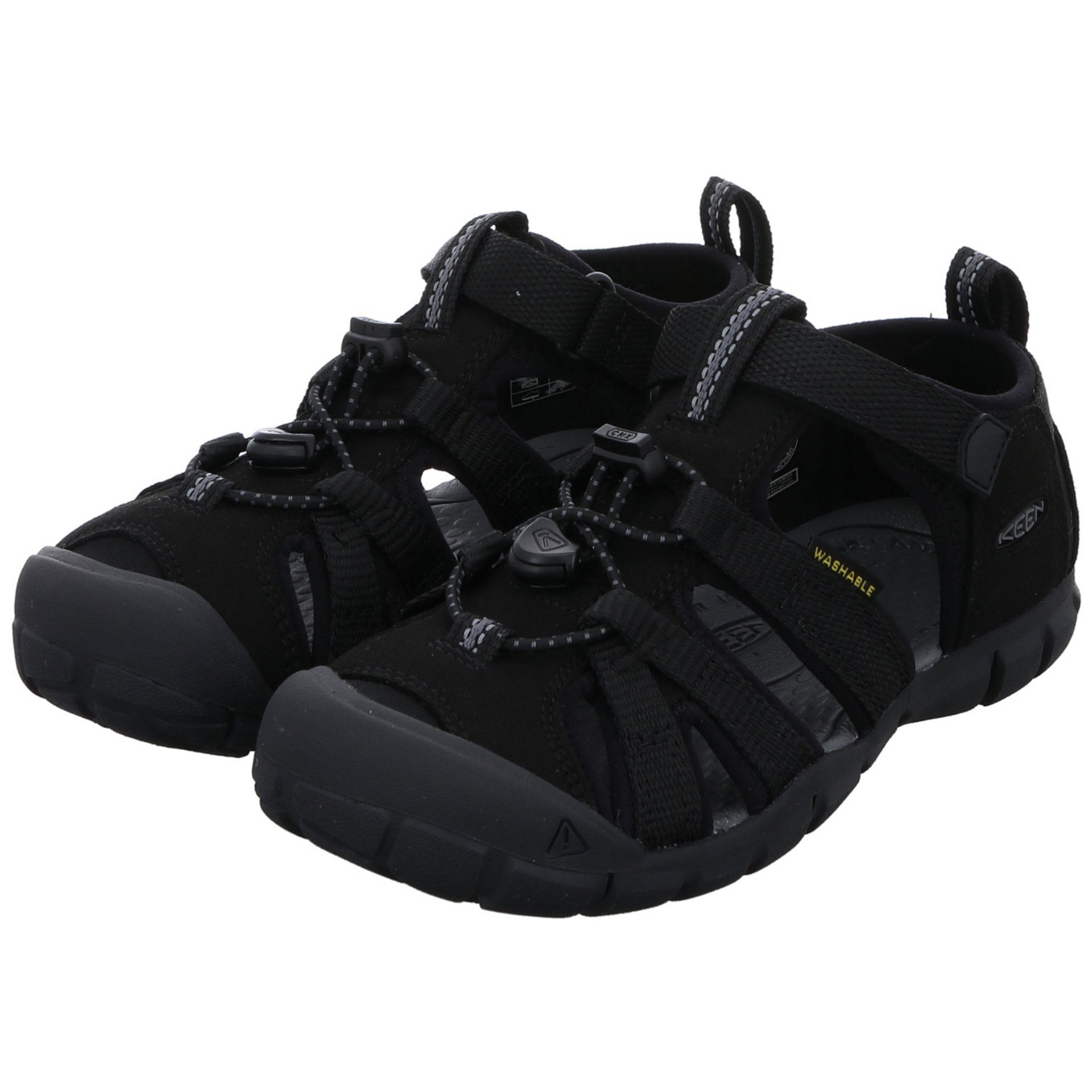 Sandale Textil Schuhe dunkel Jungen schwarz Keen Sandalen