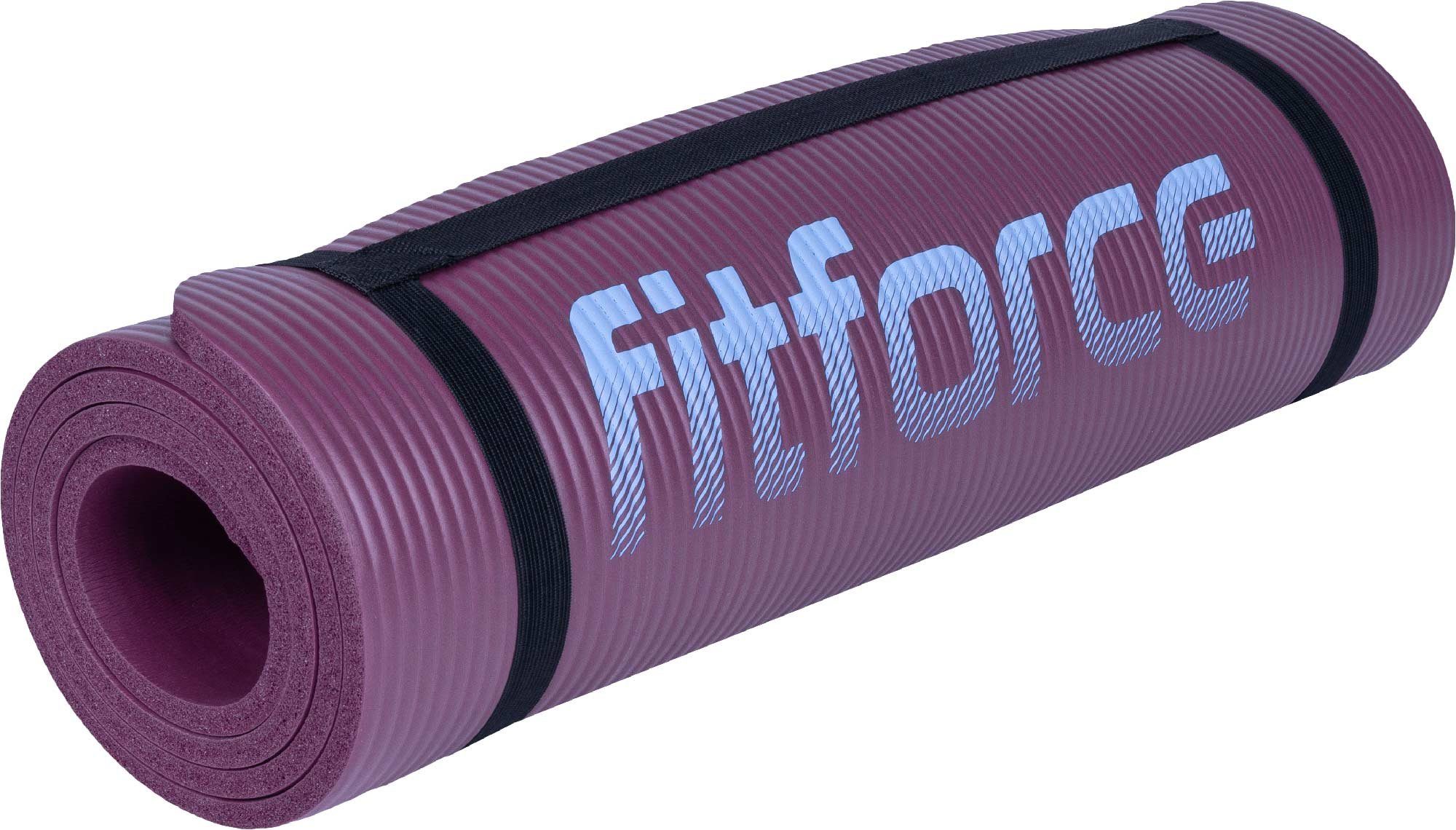 Gymnastikmatte Fitforce Comfort Gymnastikmatte EVA Matte 180x60x1cm rot