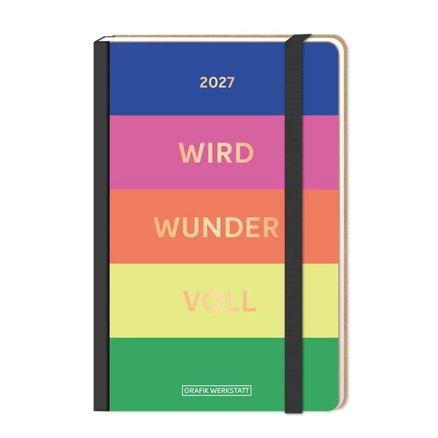 Grafik Werkstatt Taschenkalender Terminplaner Letterart 2027 wird wundervoll