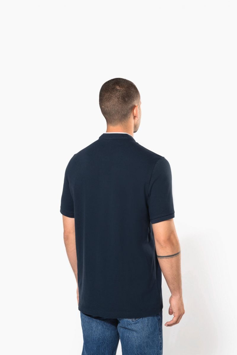 Kariban Poloshirt Kurzarm-Polohemd für Herren mit Maokragen