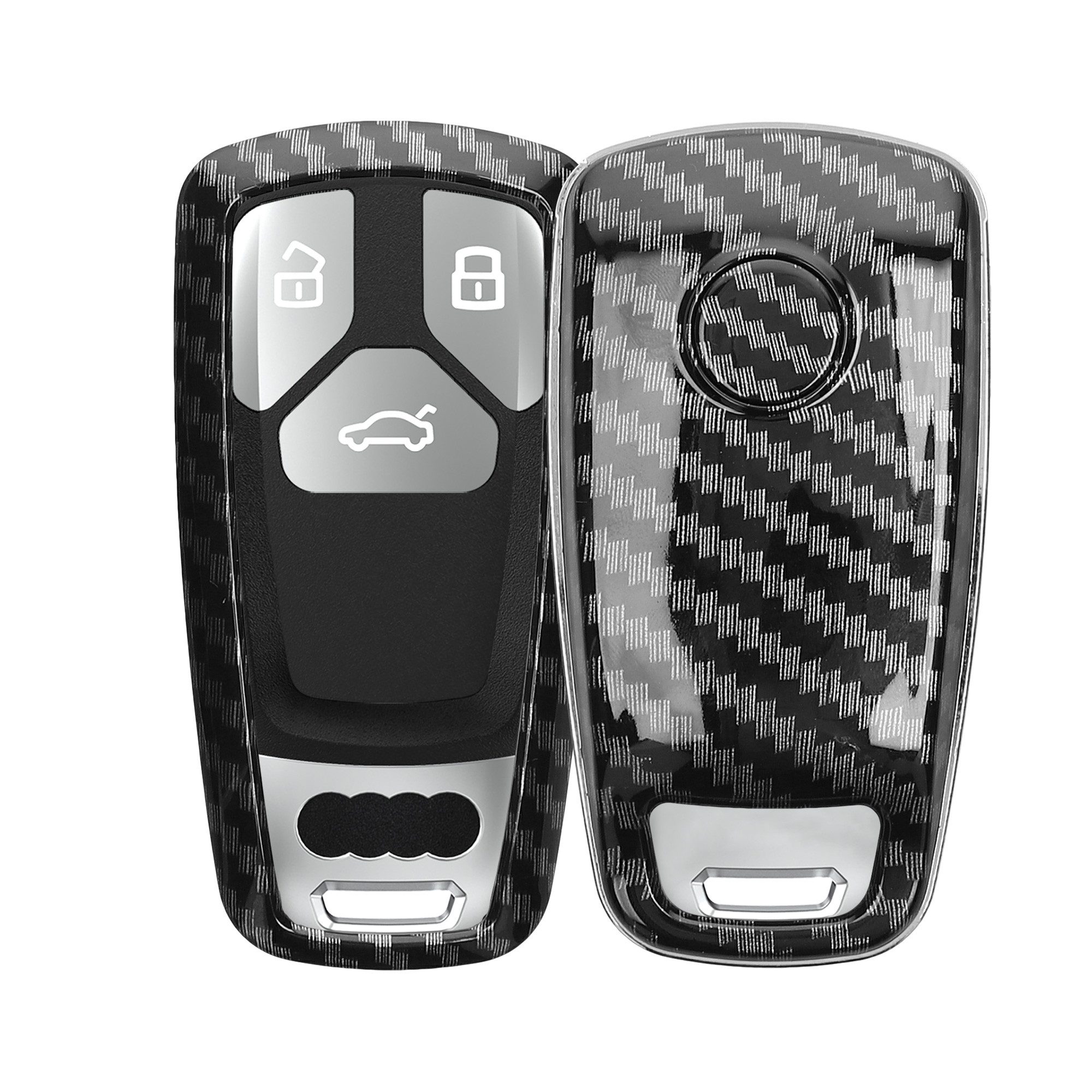 kwmobile Schlüsseltasche Autoschlüssel Hülle für Audi (1-tlg), Hardcover Sc günstig online kaufen