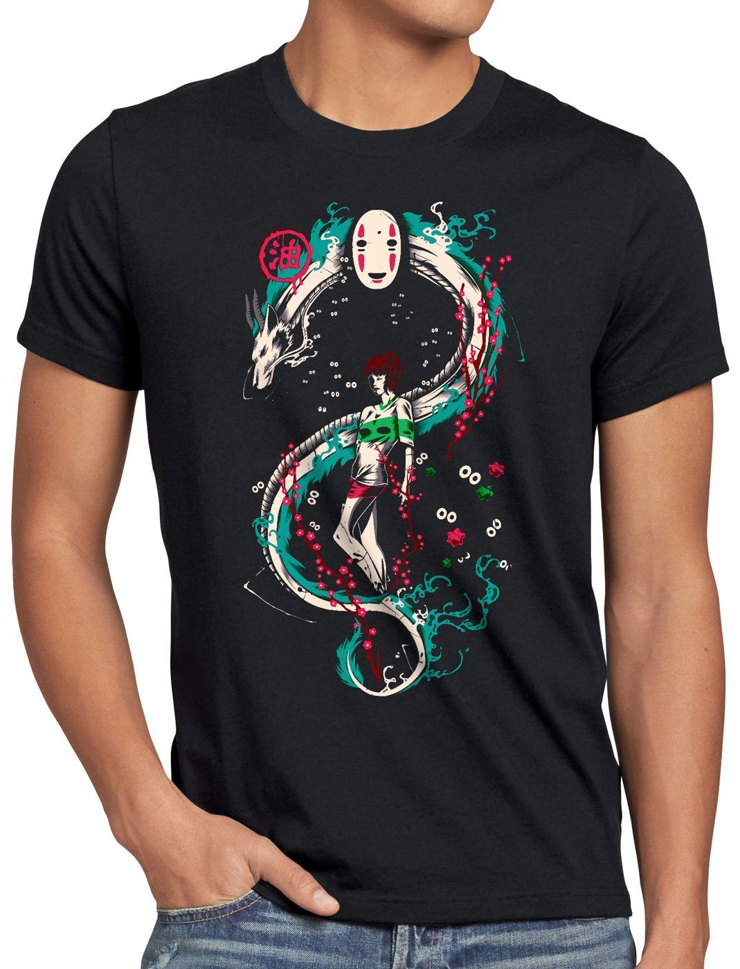 style3 T-Shirt Chihiro's Abenteuer zauberland reise anime manga ohngesicht günstig online kaufen