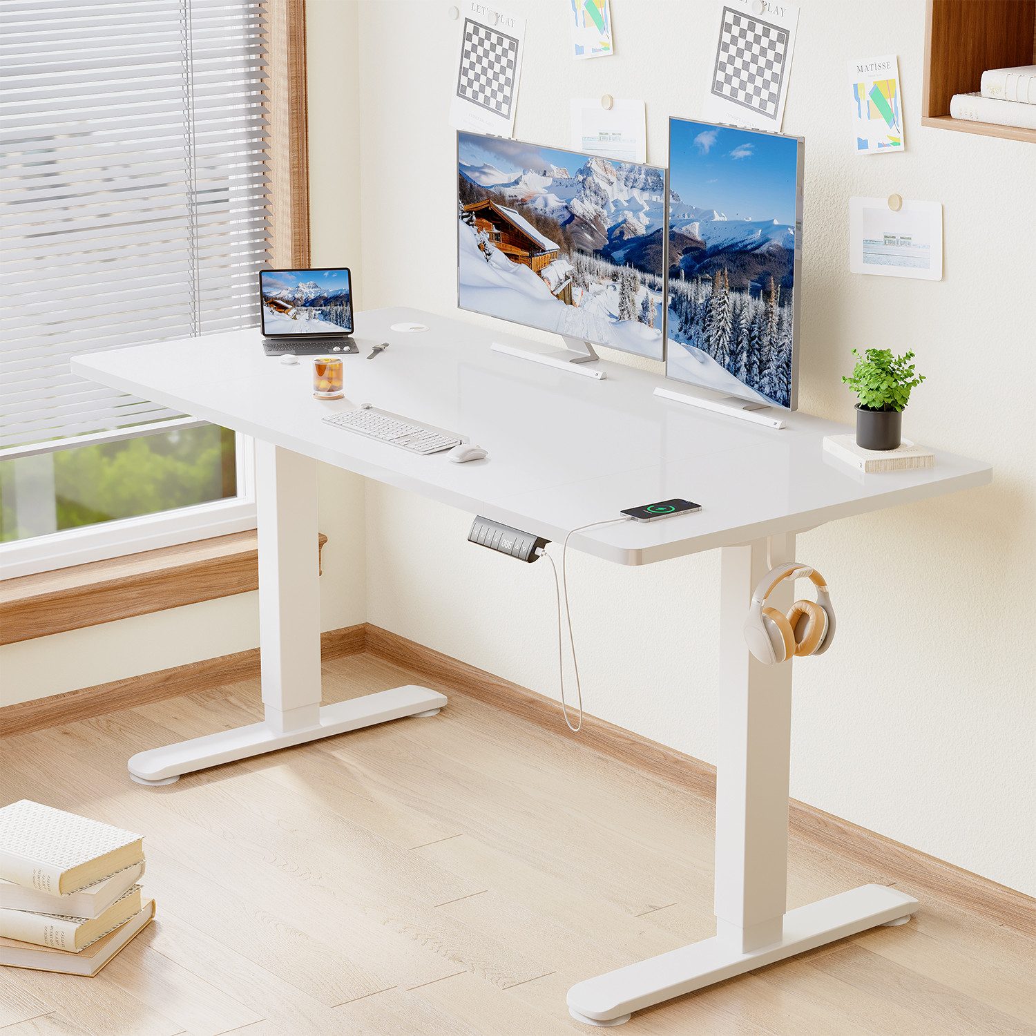 HOMALL Schreibtisch Höhenverstellbarer elektrischer Hubtisch mit günstig online kaufen