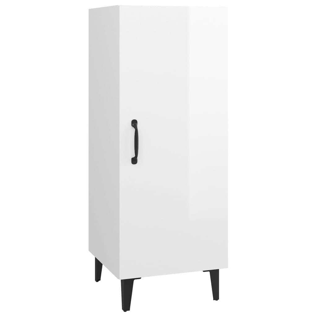vidaXL Sideboard Sideboard Hochglanz-Weiß 34,5x34x90 cm günstig online kaufen