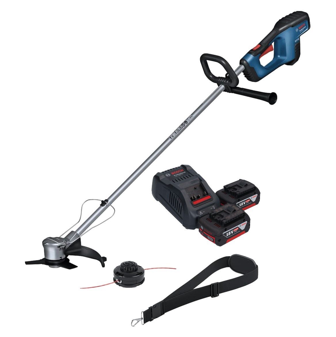 Bosch Professional Akku-Freischneider Bosch GFR 18V-23 Freischneider 18 V 230 mm + 2x Akku 5 Ah + Lader