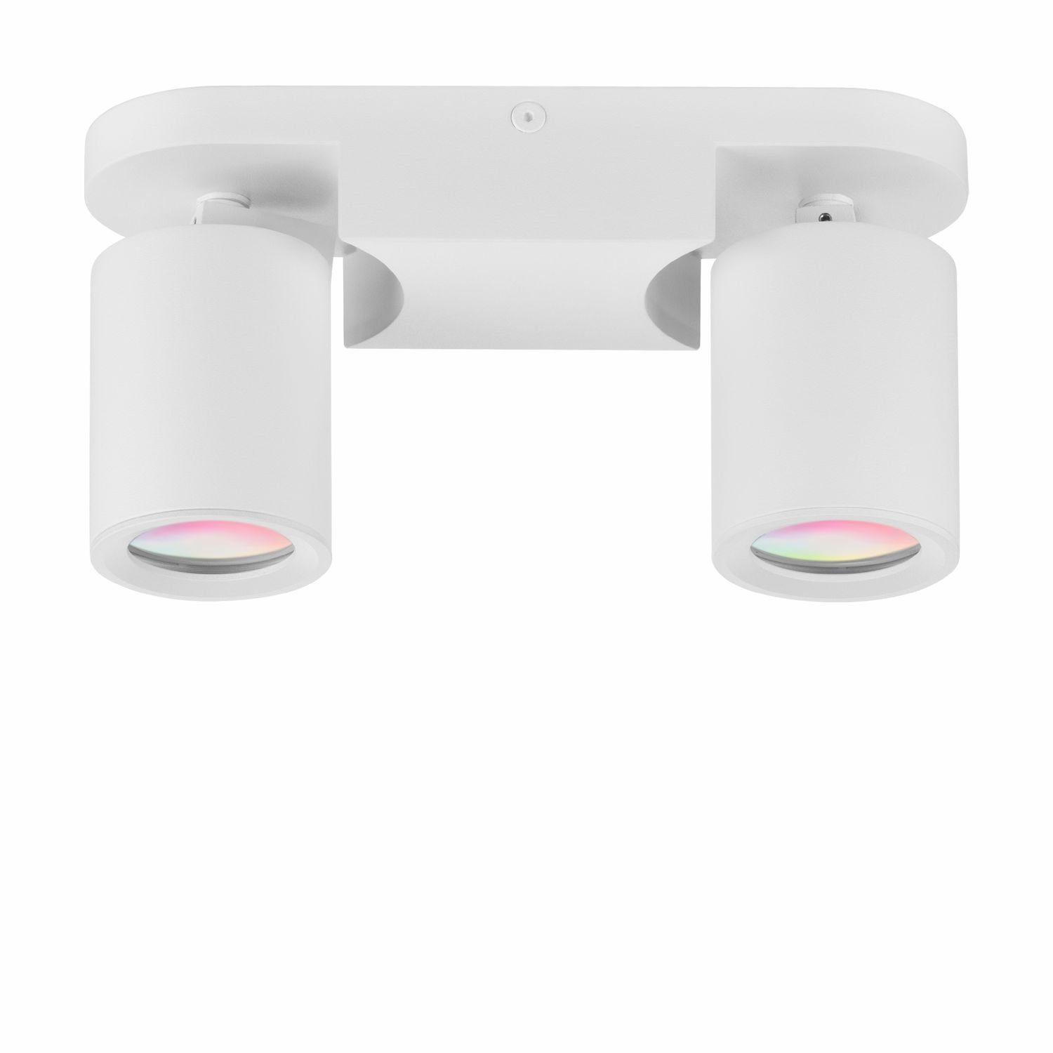 LEDANDO LED Deckenspots Smarte 2er GU10 Leuchtmit - Nirual weiß Inkl. - LED Deckenleuchte Tuya