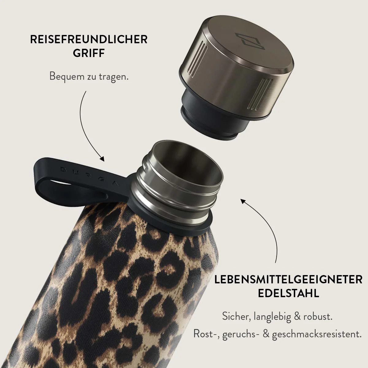 BURGA Trinkflasche Player Water Bottle 500ml