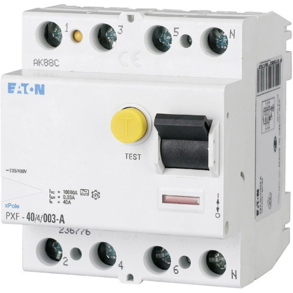 Sicherheitsrelais Eaton 236778 PXF-40/4/03-A FI-Schutzschalter A 4polig 40 A 0.3 A 40