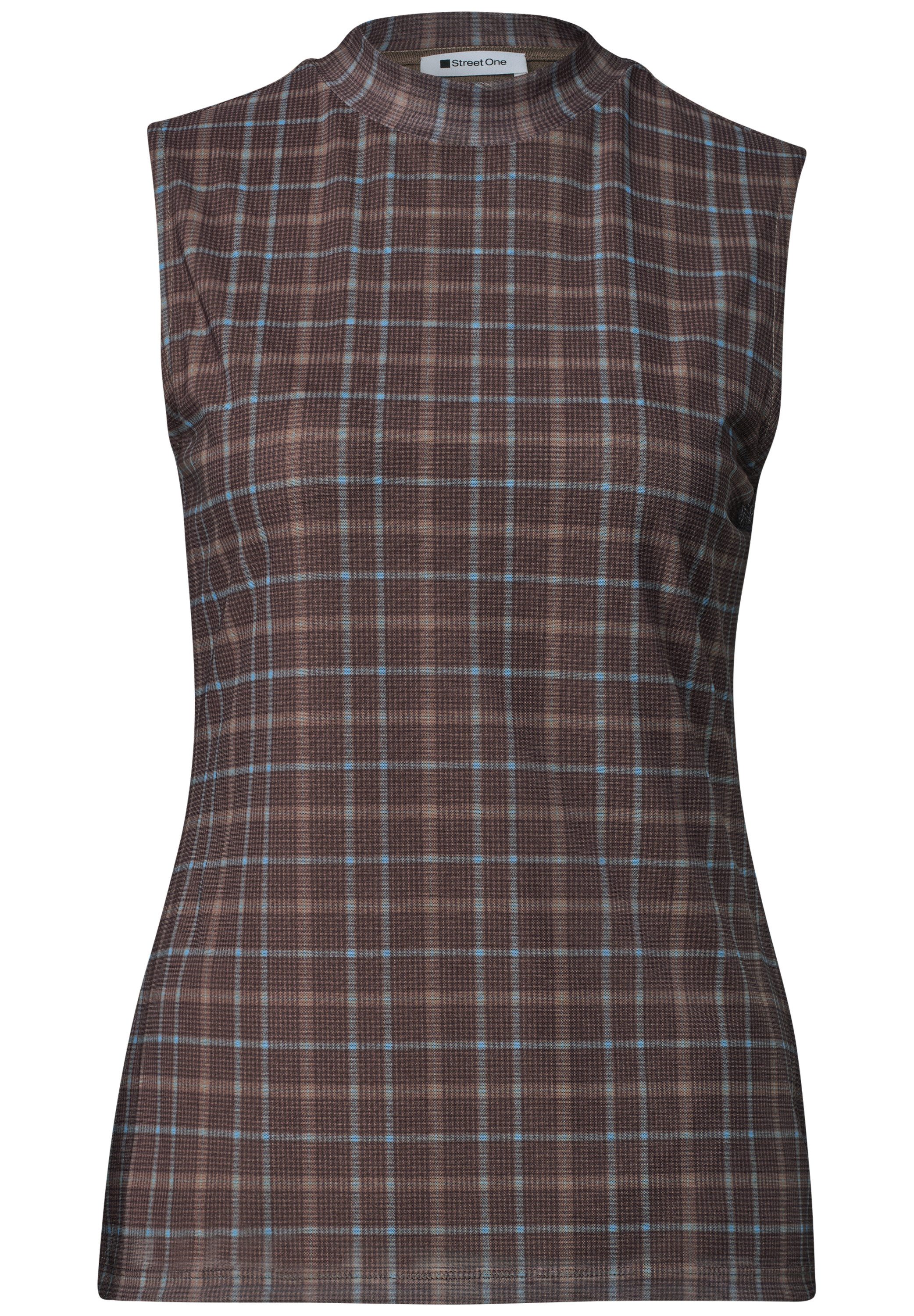 STREET ONE Mesh-Top Turtle Neck Sommer-Top aus Mesh mit Print – Bild 5 von 5