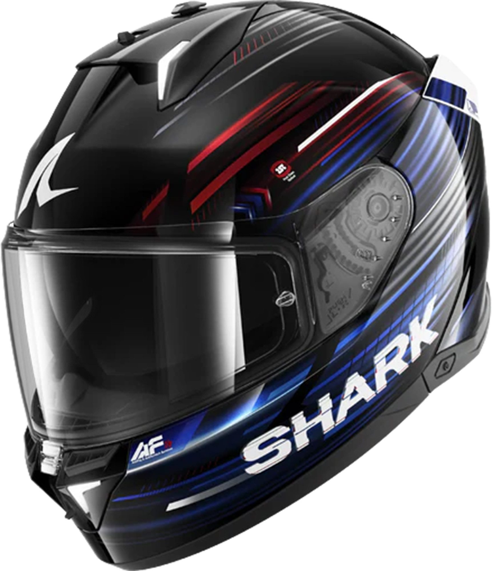 Shark Motorradhelm Skwal i3 Light-Blur Helm, Antifog Beschichtet,vorbereitet Für Kommunikationssystem,pinlocks
