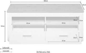 Home affaire TV-Schrank Nybro mit zwei Schubladen