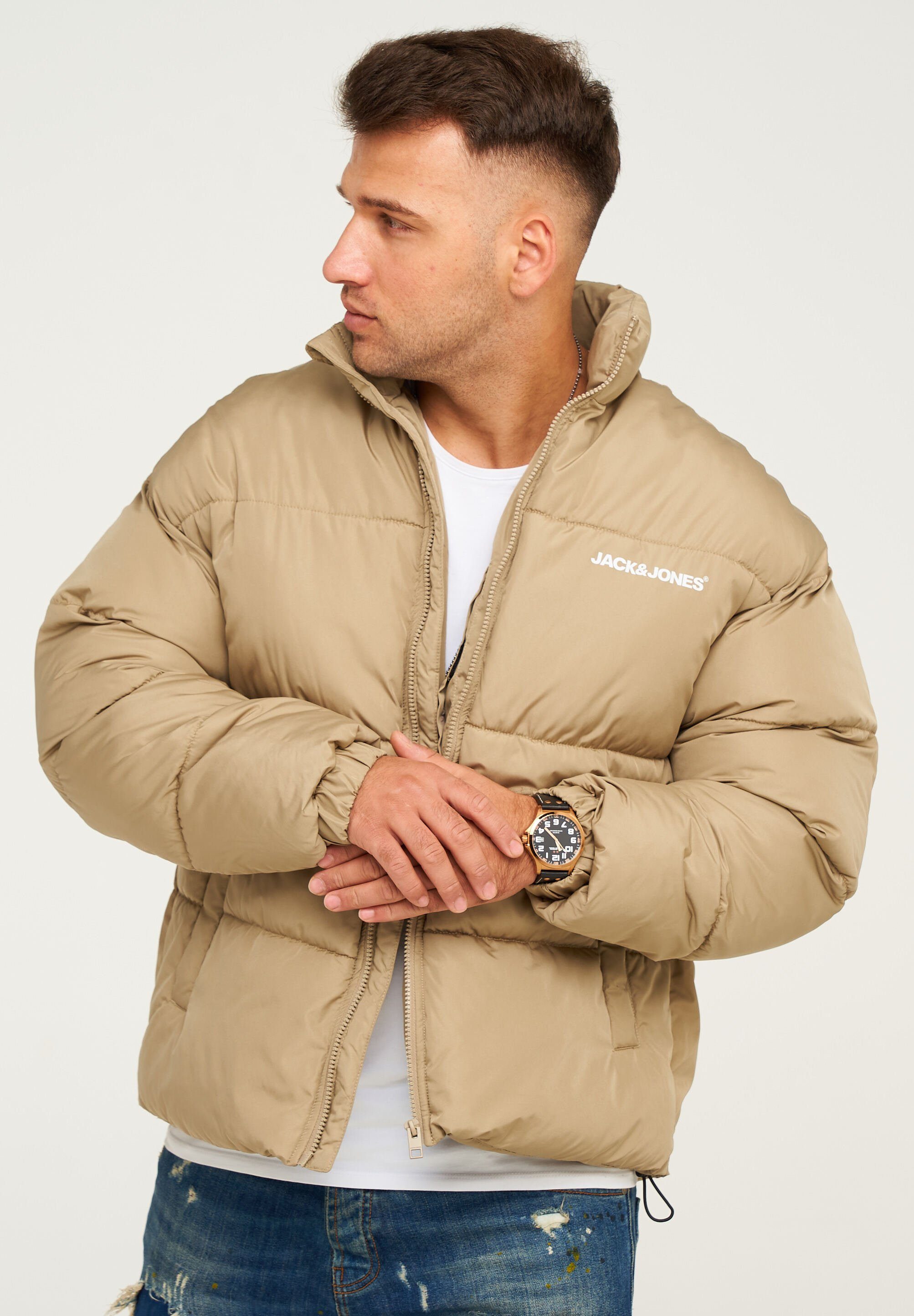 Jack & Jones Winterjacke VESPER PUFFER Steppjacke mit Taschen und Kragen Wi günstig online kaufen