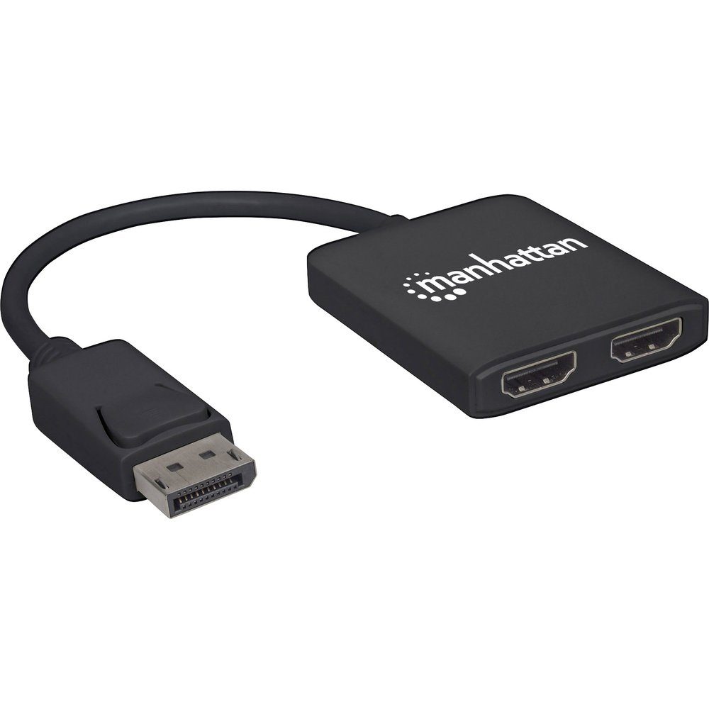 MANHATTAN Manhattan 152716 2 Port DisplayPort-Splitter 3810 x 2160 Pixel Netzwerk-Adapter