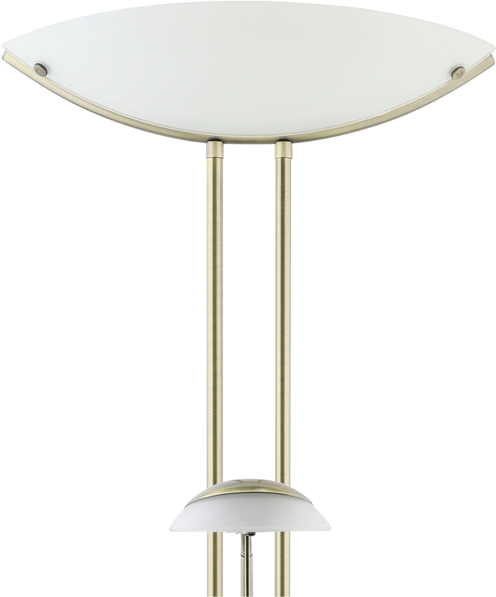 EGLO Stehlampe BAYA Stehlampe - Stahl - R7S;G9 - 1X230W;1X33W - IP20, Dimmfunktion, Ein-/Ausschalter, Lesearm, mehrere Helligkeitsstufen, LED fest integriert, Standleuchte, Leselampe, Wohzimmer, Schlafzimmer, L44 x H180 cm