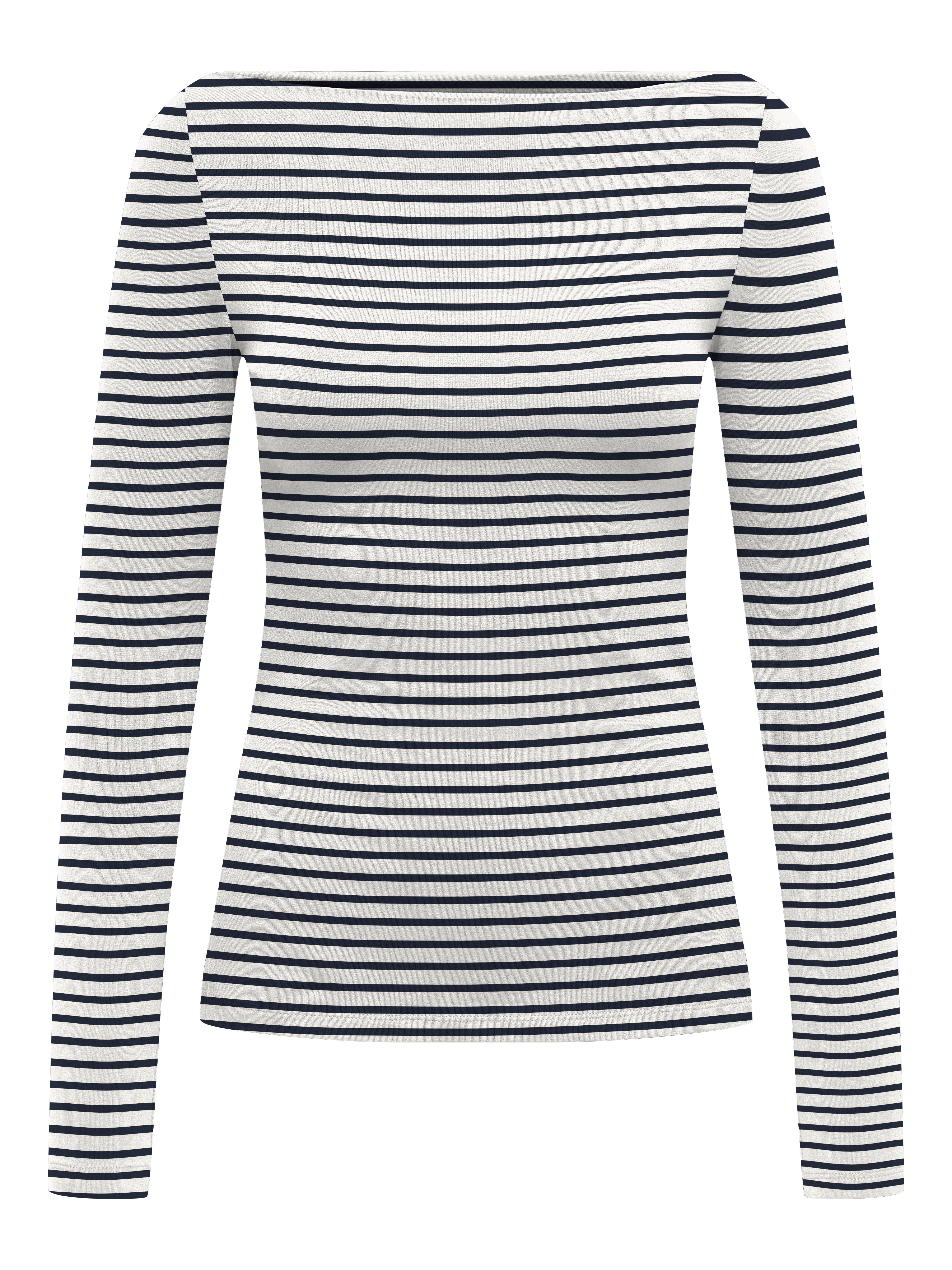 ONLY Langarmshirt ONLKISS LIFE LS BOATNECK TOP CC JRS NOOS
